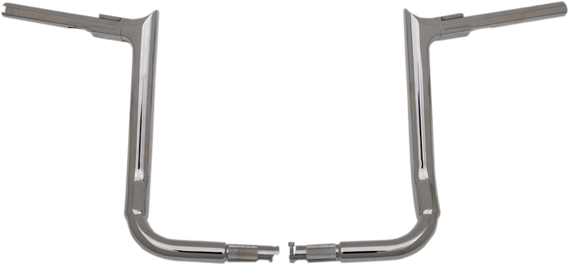 FAT BAGGERS INC. 0601-5261 1-1/2" EZ Install Pointed Top Handlebar - 14" - Chrome — image 2 of 7