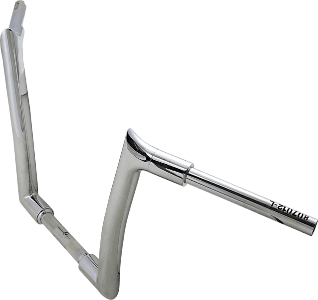 FAT BAGGERS INC. 0601-5265 1-1/2" EZ Install Pointed Top Handlebar - 12" - Chrome — image 2 of 3