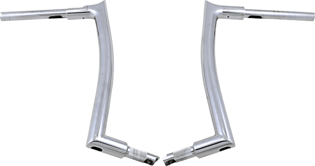 FAT BAGGERS INC. 0601-5269 1-1/2" EZ Install Pointed Top Handlebar - 16" - Chrome — image 2 of 3