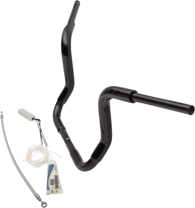FAT BAGGERS INC. 0601-5288 1-1/2" EZ Install Rounded Top Handlebar Kit - 12" - Black — image 2 of 3