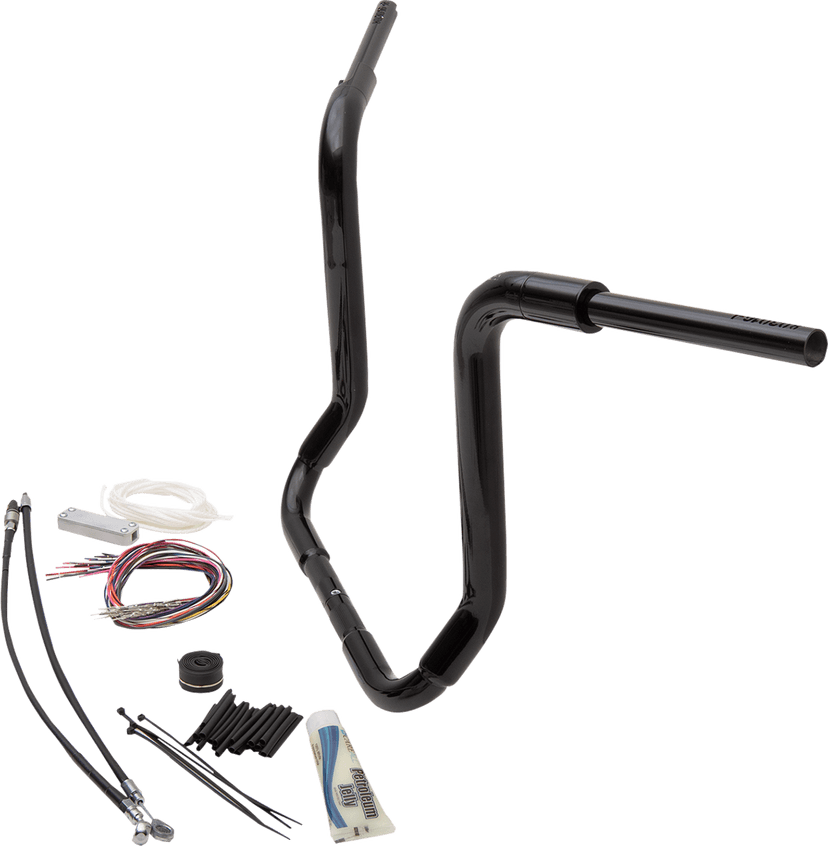 FAT BAGGERS INC. 0601-5292 1-1/2" EZ Install Rounded Top Handlebar Kit - 16" - Black — image 2 of 3