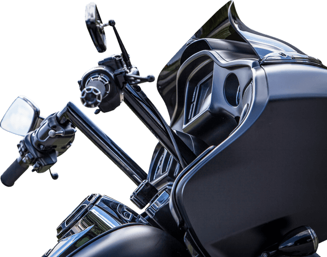 KHROME WERKS 0601-5354 Buck-50 Handlebar - FLT - 12" - Black — image 2 of 3