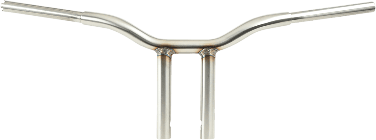 LA CHOPPERS 0601-5398 Kage Fighter Welded Straight-Riser Handlebar - One Piece - 10" - Stainless Steel