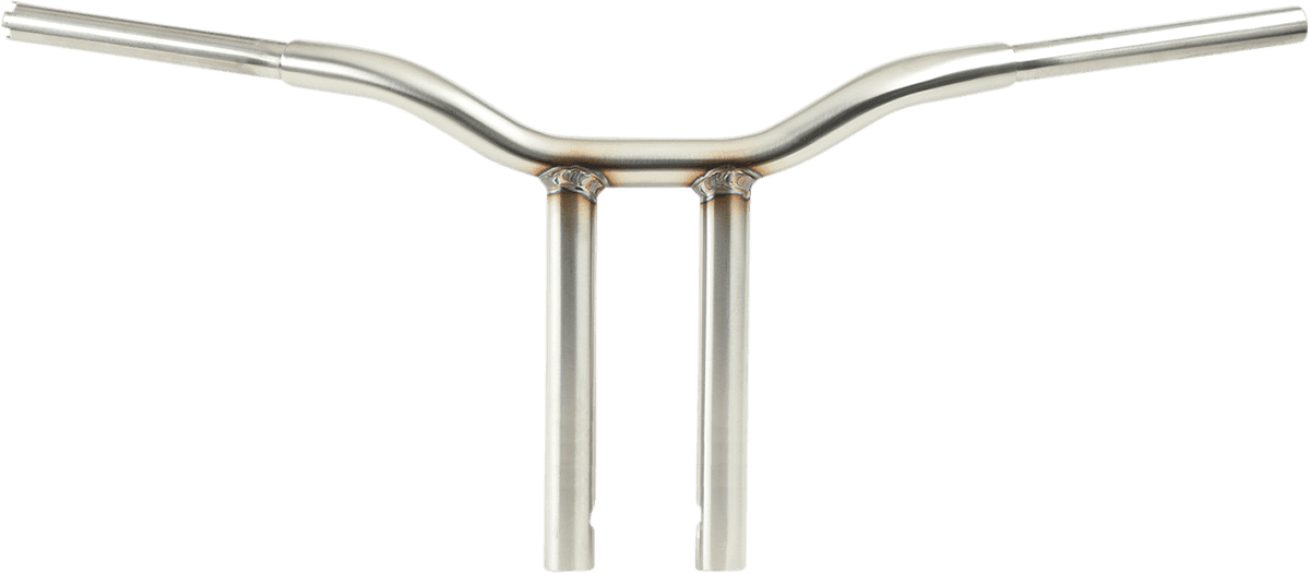 LA CHOPPERS 0601-5400 Kage Fighter Welded Straight-Riser Handlebar - One Piece - 14" - Stainless Steel