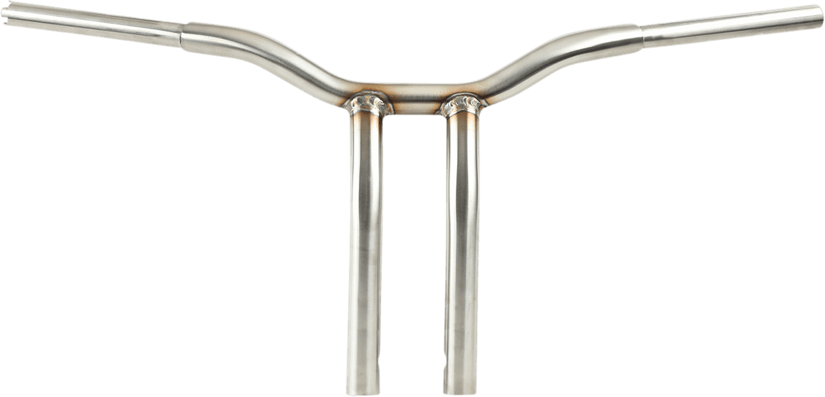LA CHOPPERS 0601-5403 Kage Fighter Welded Bent-Riser Handlebar - One Piece - 14" - Stainless Steel