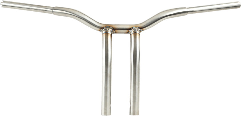 LA CHOPPERS 0601-5403 Kage Fighter Welded Bent-Riser Handlebar - One Piece - 14" - Stainless Steel