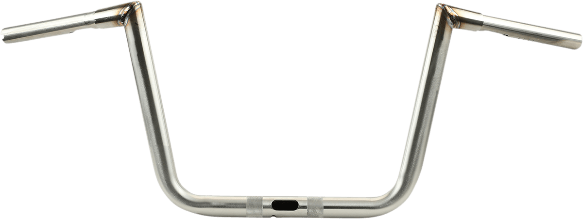LA CHOPPERS 0601-5407 1-1/4" Hefty Twin Peaks Handlebar - 10" - Stainless Steel