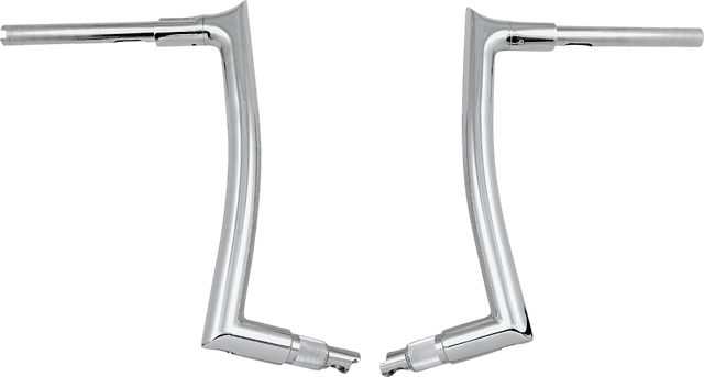 FAT BAGGERS INC. 0601-5451 1-1/2" EZ Install Pointed Top Handlebar - 14" - Chrome — image 5 of 5