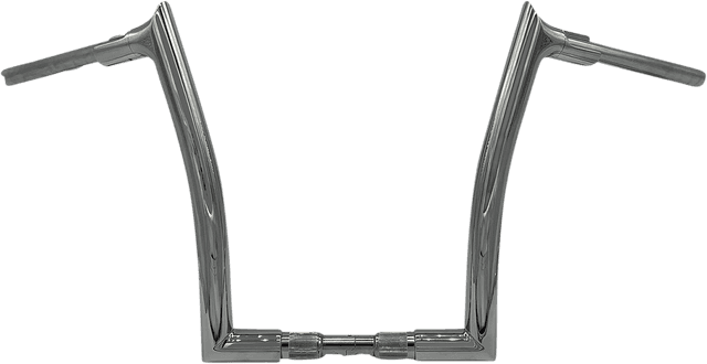 FAT BAGGERS INC. 0601-5451 1-1/2" EZ Install Pointed Top Handlebar - 14" - Chrome — image 1 of 5