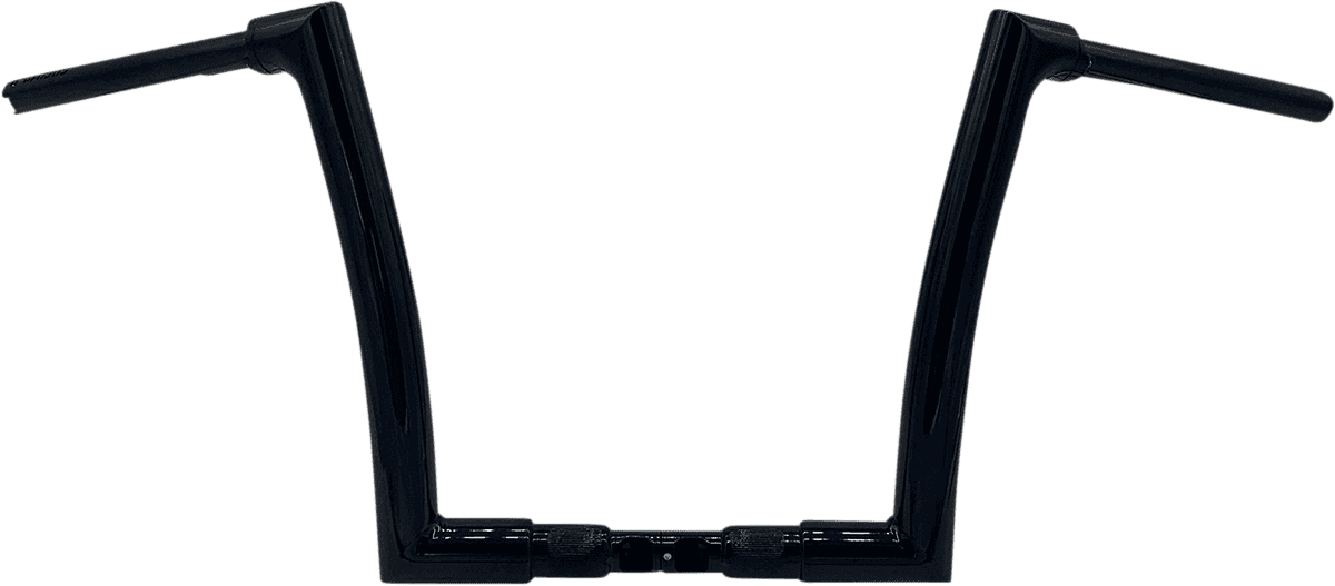 FAT BAGGERS INC. 0601-5475 1-1/2" EZ Install Flat Top Handlebar - 12" - Black