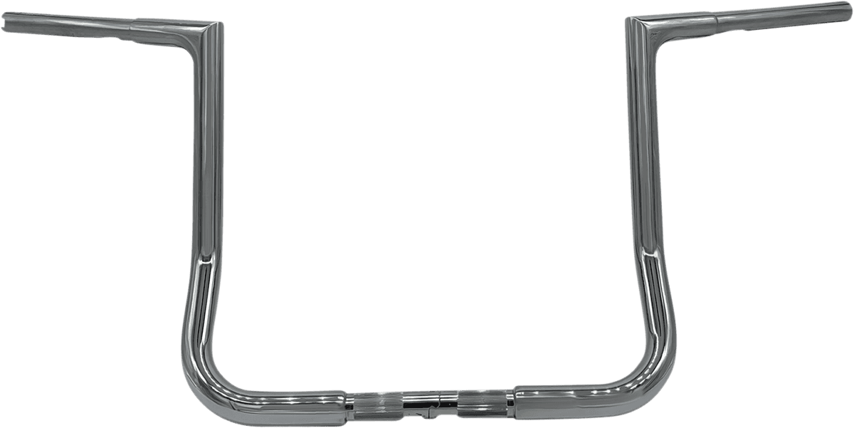 FAT BAGGERS INC. 0601-5506 1-1/4" EZ Install Flat Top Handlebar - 14" - Chrome