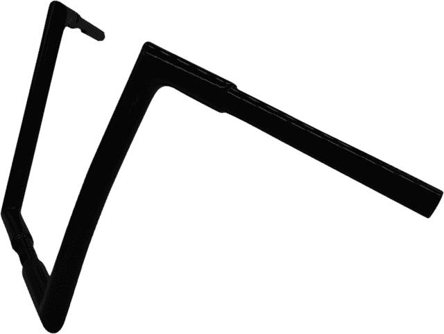 FAT BAGGERS INC. 0601-5525 1-1/4" EZ Install Flat Top Handlebar - 12" - Black — image 2 of 6