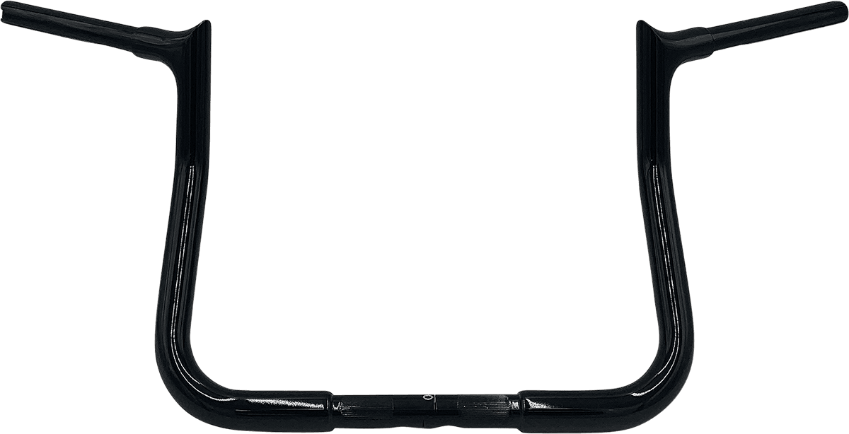FAT BAGGERS INC. 0601-5739 1-1/4" EZ Install Pointed Top Handlebar - Reduced Reach - 11" - Black