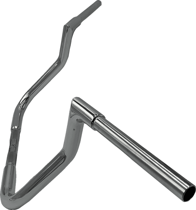 FAT BAGGERS INC. 0601-5740 1-1/4" EZ Install Flat Top Handlebar - Reduced Reach - 11" - Chrome — image 2 of 2