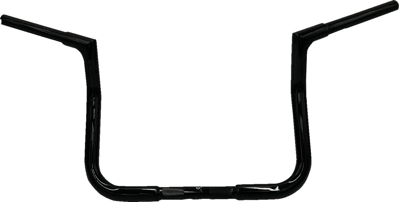 FAT BAGGERS INC. 0601-5741 1-1/4" EZ Install Flat Top Handlebar - Reduced Reach - 11" - Black