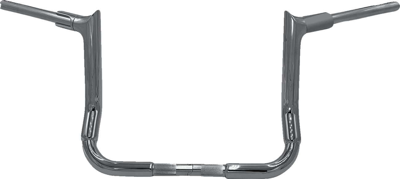 FAT BAGGERS INC. 0601-5771 1-1/2" EZ Install Pointed Top Handlebar - 12" - Chrome
