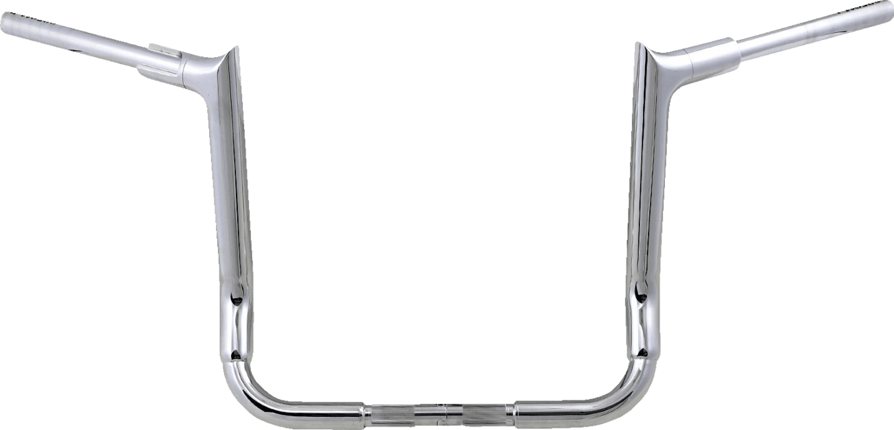 FAT BAGGERS INC. 0601-5772 1-1/2" EZ Install Pointed Top Handlebar - 14" - Chrome