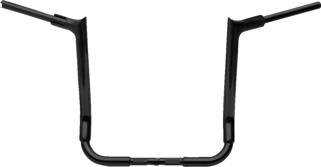 FAT BAGGERS INC. 0601-5776 1-1/2" EZ Install Pointed Top Handlebar - 16" - Black