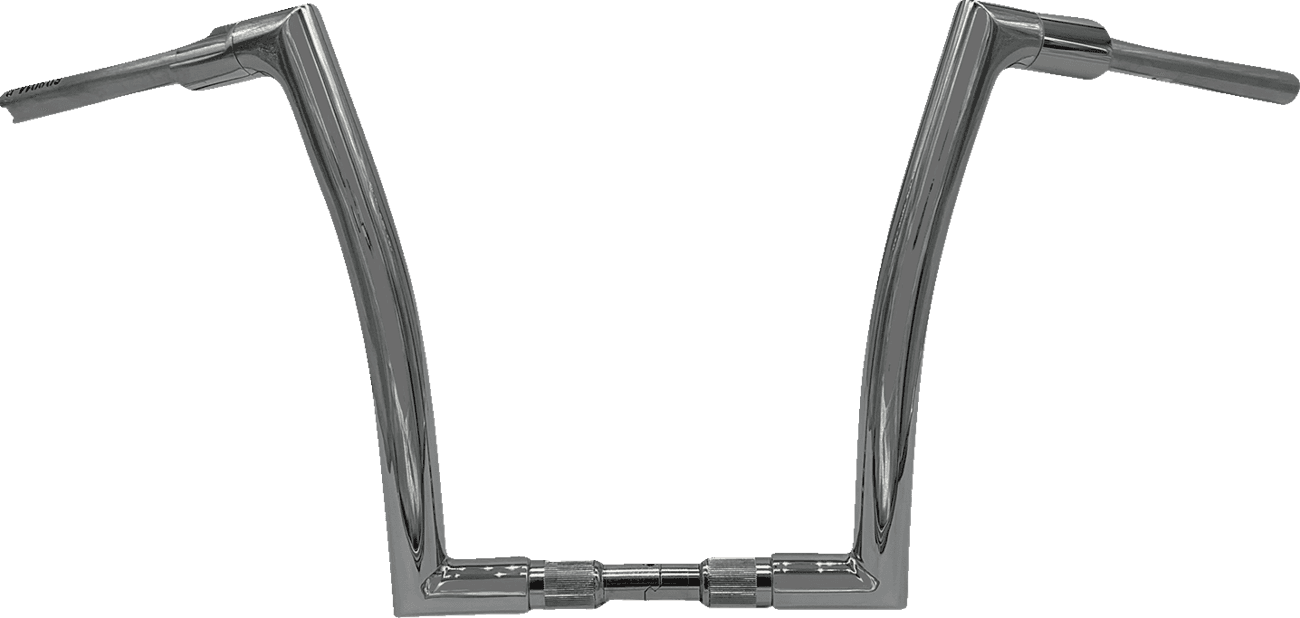FAT BAGGERS INC. 0601-5802 1-1/2" EZ Install Flat Top Handlebar - 14" - Chrome