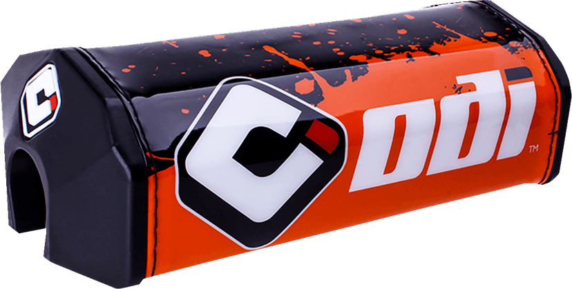 ODI 0601-5904 Oversized Handlebar Pad - Splatter - Orange/Black