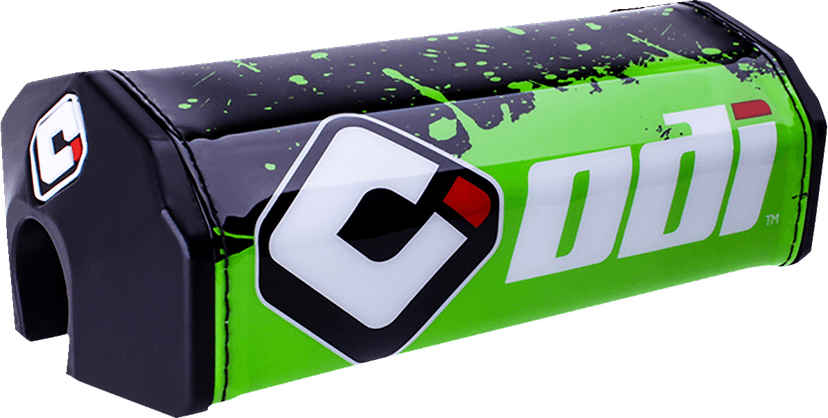 ODI 0601-5905 Oversized Handlebar Pad - Splatter - Green/Black