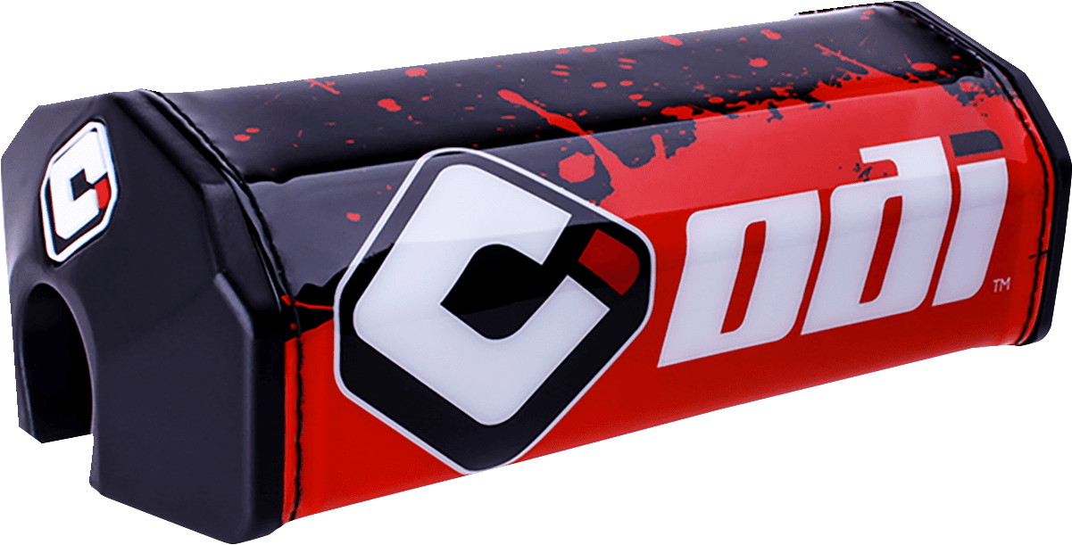 ODI 0601-5907 Oversized Handlebar Pad - Splatter - Red/Black