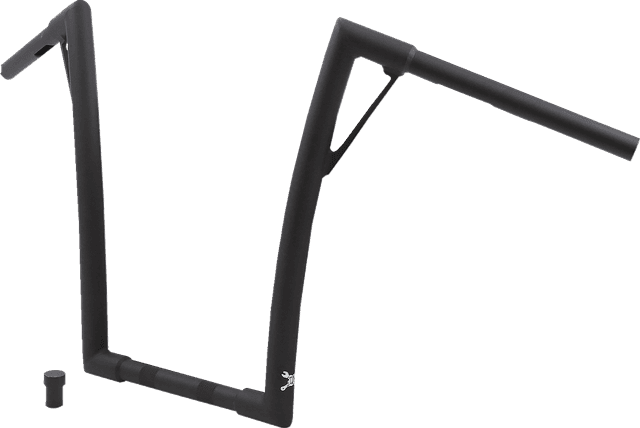 BURLY BRAND 0601-5939 Louie Handlebar - 16" - Textured Black — image 2 of 2