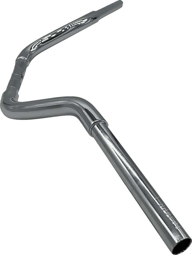 FAT BAGGERS INC. 0601-6328 1-1/4" EZ Install Round Top Handlebar - 8" - Chrome — image 2 of 3