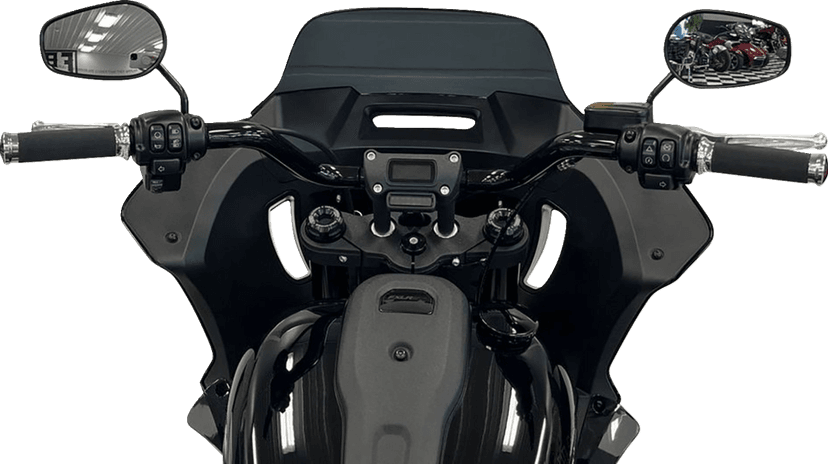 FAT BAGGERS INC. 0601-6329 1-1/4" EZ Install Round Top Handlebar - 8" - Black — image 3 of 6