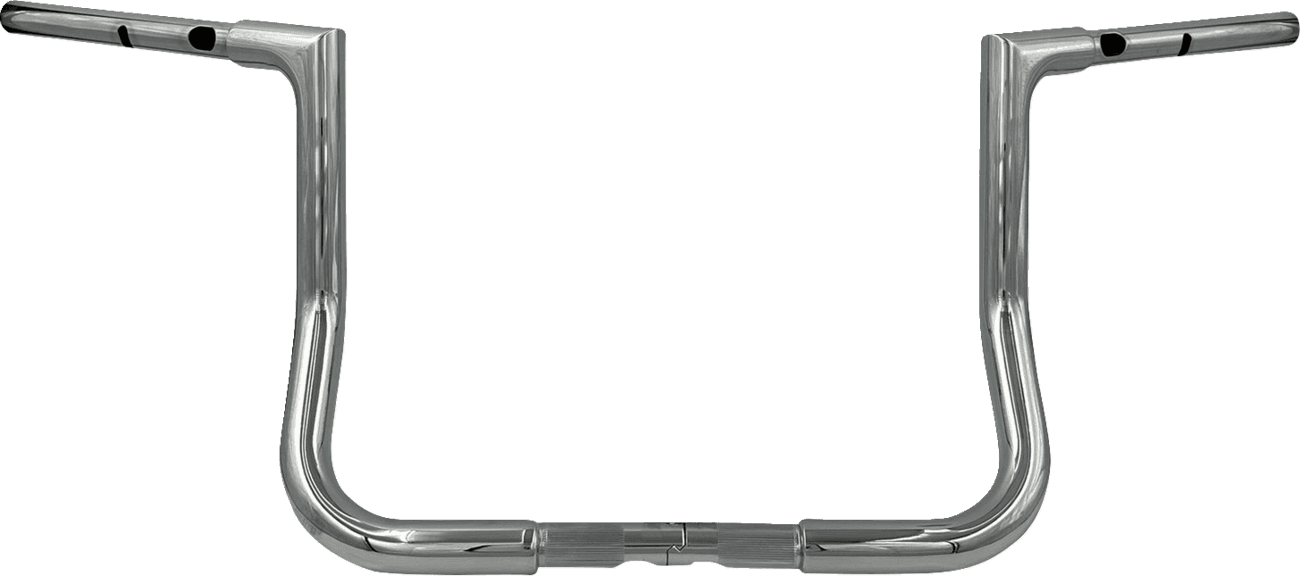 FAT BAGGERS INC. 0601-6335 1-1/4" EZ Install Flat Top Handlebar - 12" - Chrome