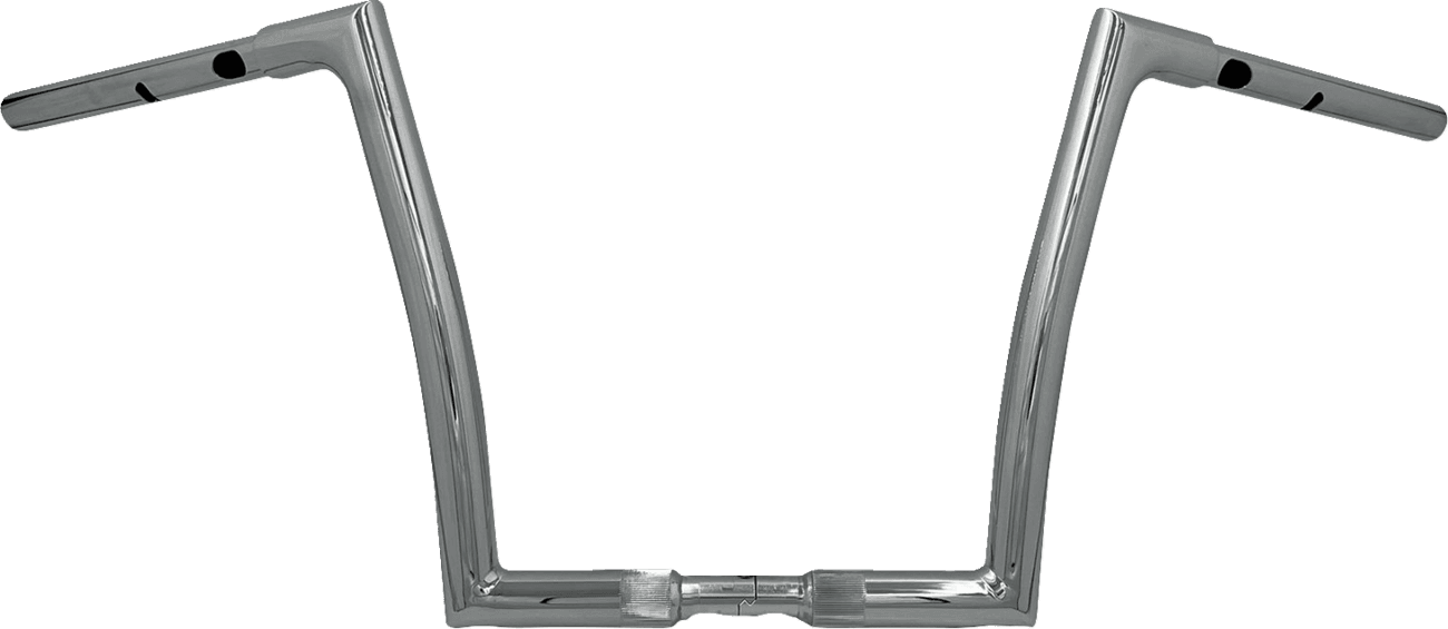 FAT BAGGERS INC. 0601-6341 1-1/4" EZ Install Flat Top Handlebar - 12" - Chrome