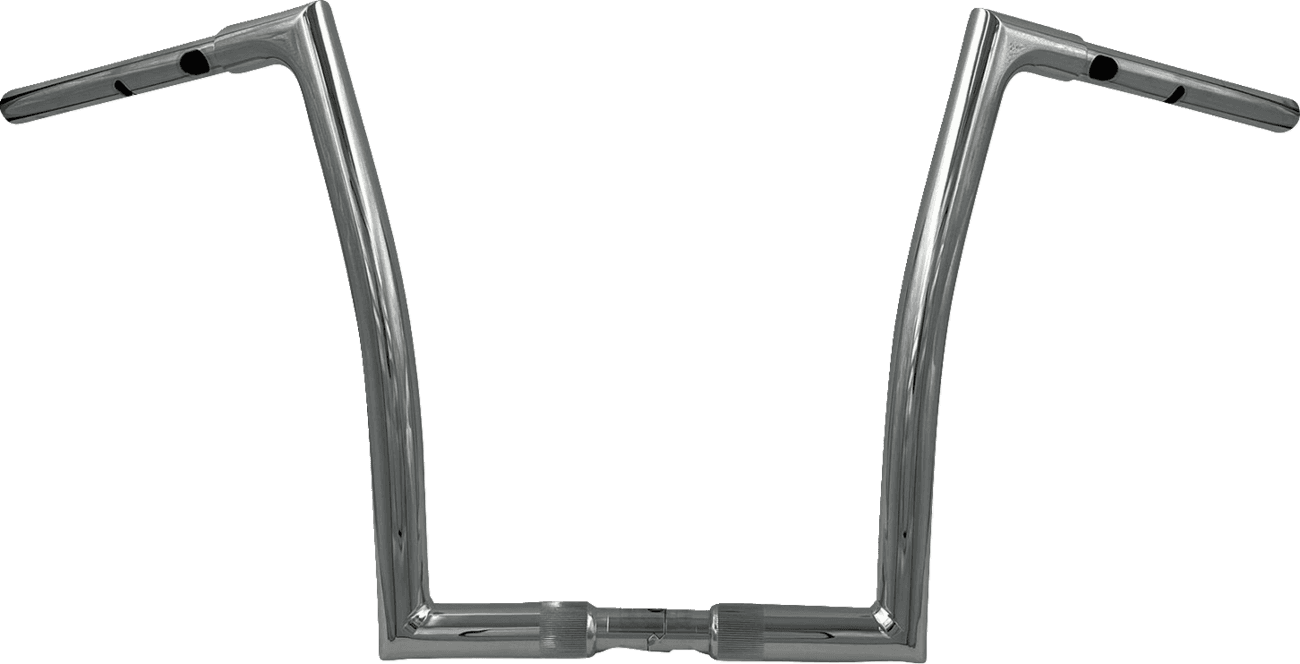 FAT BAGGERS INC. 0601-6343 1-1/4" EZ Install Flat Top Handlebar - 14" - Chrome