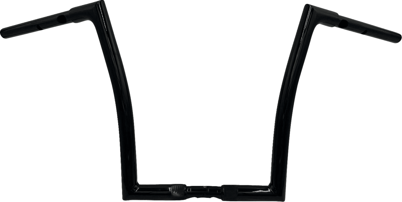 FAT BAGGERS INC. 0601-6344 1-1/4" EZ Install Flat Top Handlebar - 14" - Black