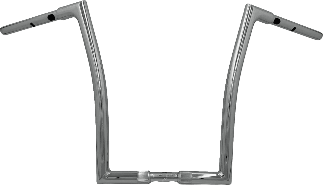 FAT BAGGERS INC. 0601-6345 1-1/4" EZ Install Flat Top Handlebar - 16" - Chrome