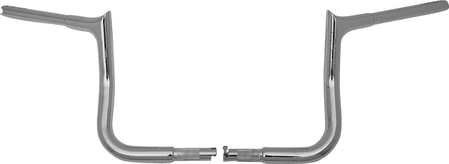 FAT BAGGERS INC. 0601-6347 1-1/4" EZ Install Pointed Top Handlebar - 10" - Chrome — image 2 of 2