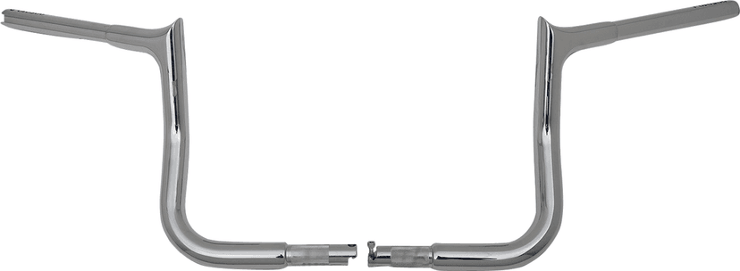 FAT BAGGERS INC. 0601-6347 1-1/4" EZ Install Pointed Top Handlebar - 10" - Chrome — image 2 of 2