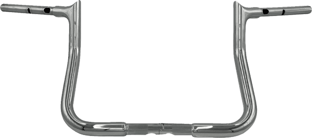 FAT BAGGERS INC. 0601-6349 1-1/4" EZ Install Pointed Top Handlebar - 11" - Chrome — image 1 of 2