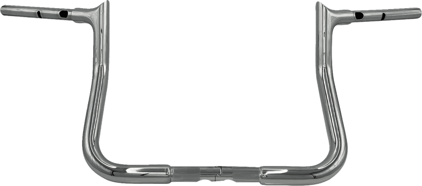 FAT BAGGERS INC. 0601-6349 1-1/4" EZ Install Pointed Top Handlebar - 11" - Chrome — image 1 of 2