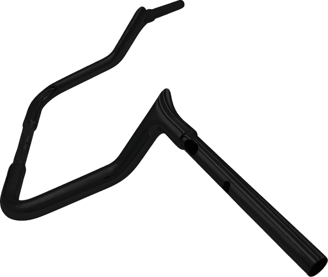 FAT BAGGERS INC. 0601-6350 1-1/4" EZ Install Pointed Top Handlebar - 11" - Black — image 2 of 2