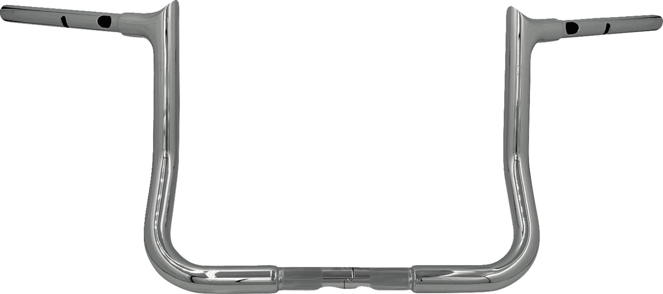 FAT BAGGERS INC. 0601-6352 1-1/4" EZ Install Pointed Top Handlebar - 12" - Chrome