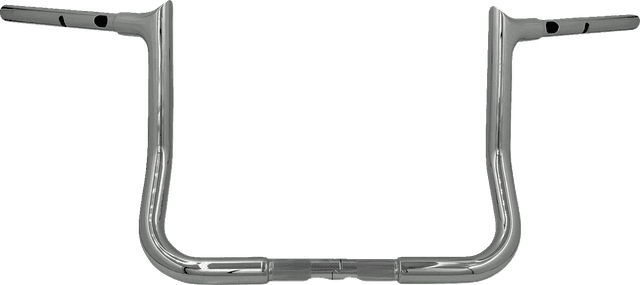 FAT BAGGERS INC. 0601-6352 1-1/4" EZ Install Pointed Top Handlebar - 12" - Chrome