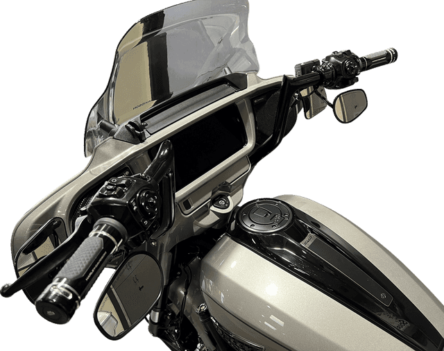 FAT BAGGERS INC. 0601-6353 1-1/4" EZ Install Pointed Top Handlebar - 12" - Black — image 4 of 6