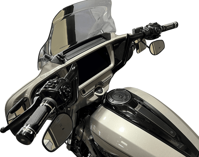 FAT BAGGERS INC. 0601-6353 1-1/4" EZ Install Pointed Top Handlebar - 12" - Black — image 4 of 6