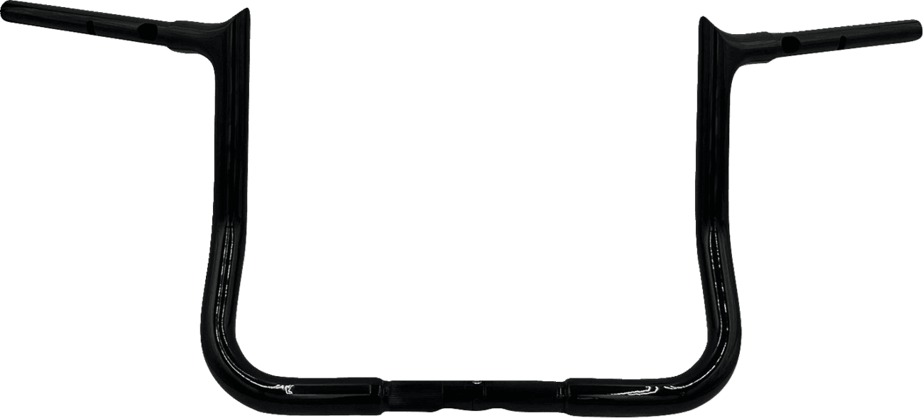 FAT BAGGERS INC. 0601-6353 1-1/4" EZ Install Pointed Top Handlebar - 12" - Black