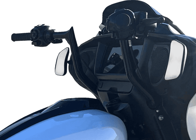 FAT BAGGERS INC. 0601-6353 1-1/4" EZ Install Pointed Top Handlebar - 12" - Black — image 5 of 6