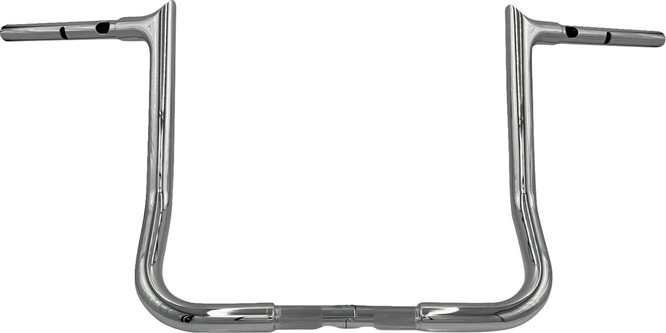 FAT BAGGERS INC. 0601-6354 1-1/4" EZ Install Pointed Top Handlebar - 14" - Chrome