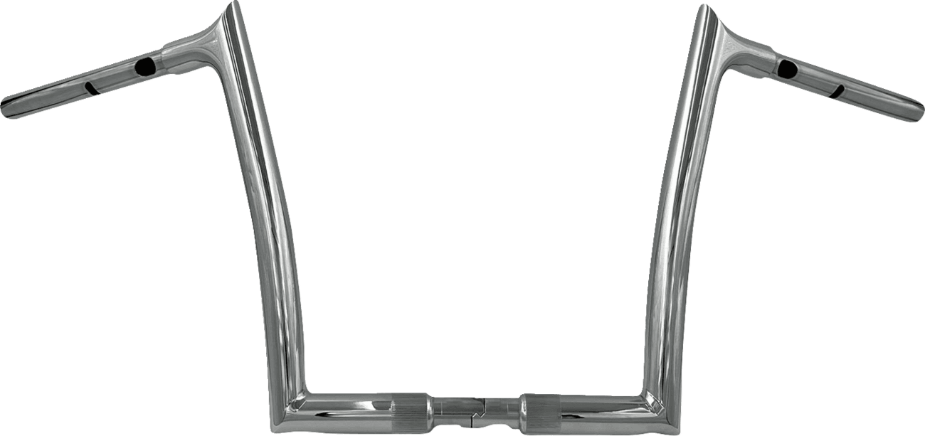 FAT BAGGERS INC. 0601-6358 1-1/4" EZ Install Pointed Top Handlebar - 12" - Chrome