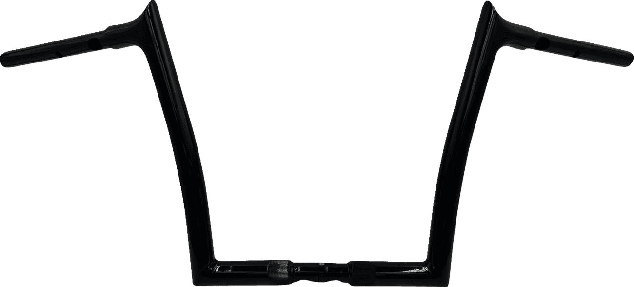 FAT BAGGERS INC. 0601-6359 1-1/4" EZ Install Pointed Top Handlebar - 12" - Black