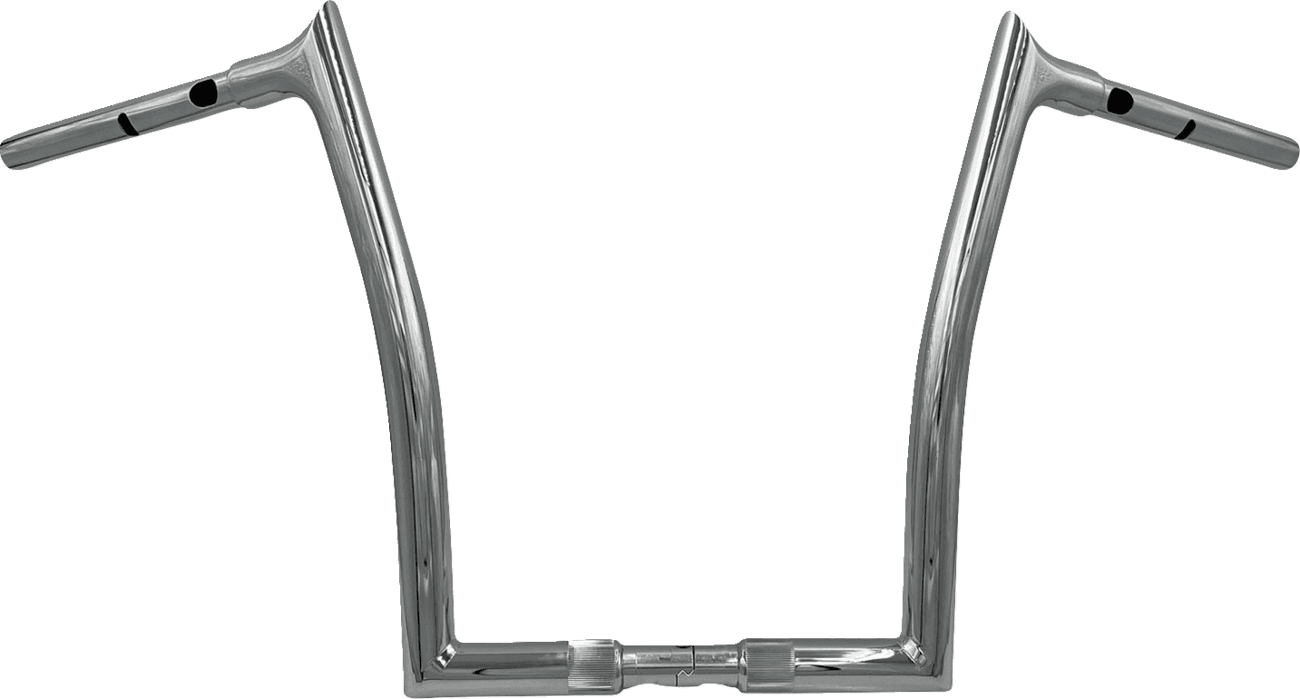 FAT BAGGERS INC. 0601-6360 1-1/4" EZ Install Pointed Top Handlebar - 14" - Chrome