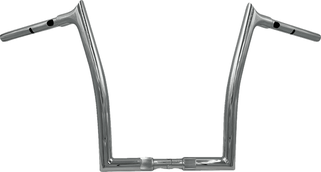 FAT BAGGERS INC. 0601-6360 1-1/4" EZ Install Pointed Top Handlebar - 14" - Chrome
